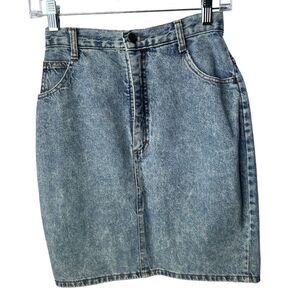 Vintage 90’s America America Mini Denim Skirt Jean Skirt 100% Cotton Made in USA